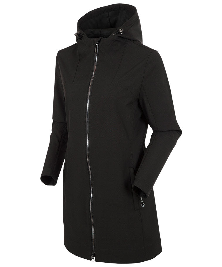 Women's Brooklyn Softshell Car Coat with Hood - Sunice