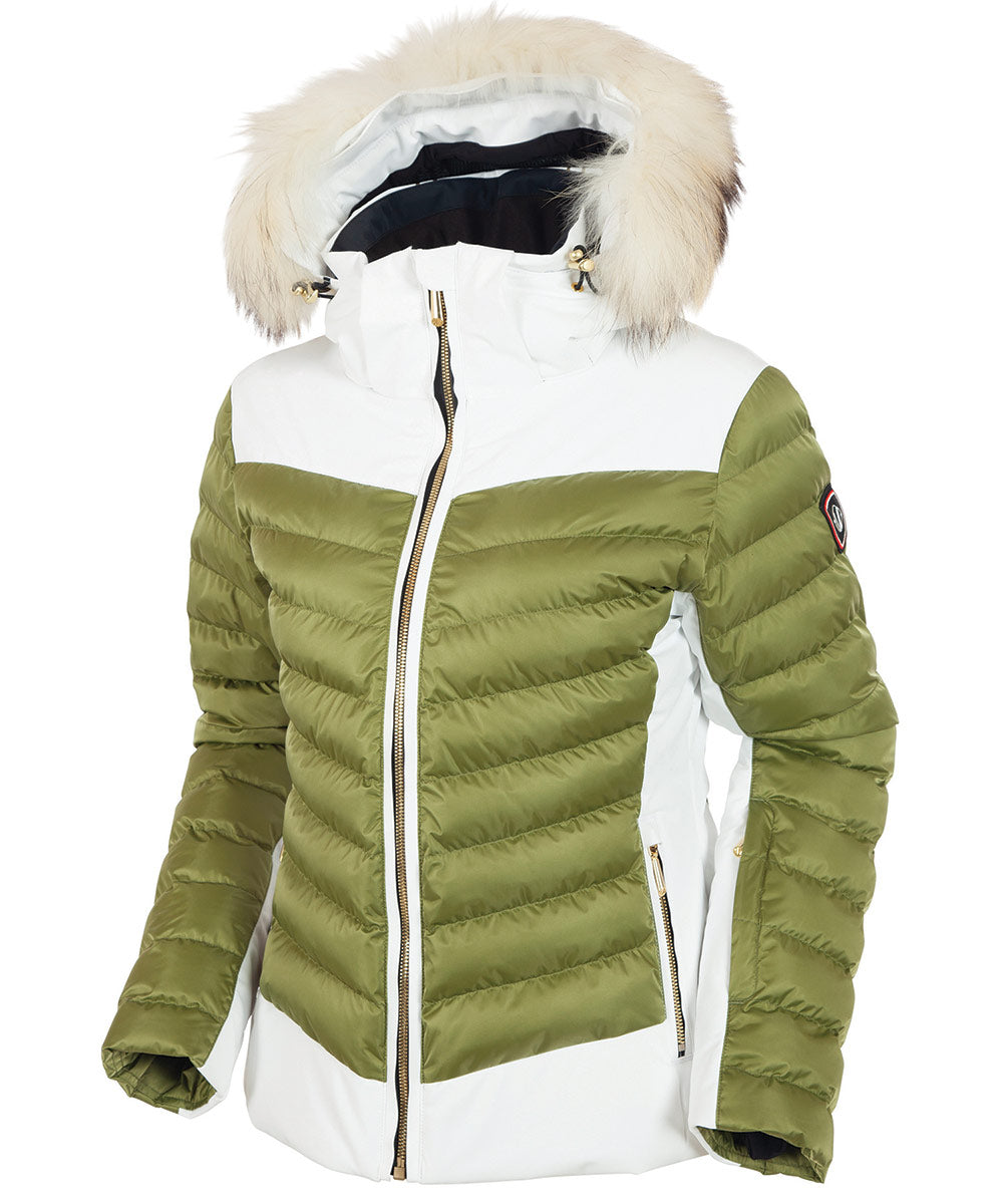 Women's Layla Waterproof Quilted Stretch Jacket Removable Ruf - Sunice